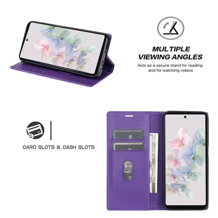 BKS-001 For Google Pixel 8 Pro Case Leather Card Slots Wallet Phone Cover