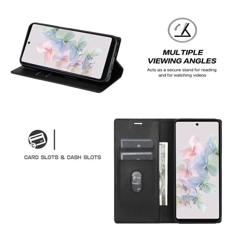 BKS-001 For Google Pixel 8 Pro Case Leather Card Slots Wallet Phone Cover