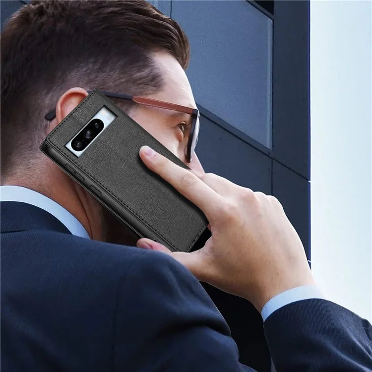 BKS-001 For Google Pixel 8 Pro Case Leather Card Slots Wallet Phone Cover