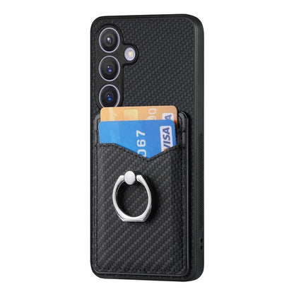 C1-8 For Samsung Galaxy S24+ Case Ring Kickstand Card Holder Phone Cover
