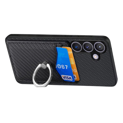 C1-8 For Samsung Galaxy S24+ Case Ring Kickstand Card Holder Phone Cover