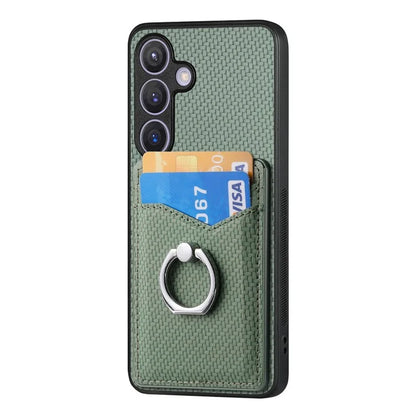 C1-8 For Samsung Galaxy S24+ Case Ring Kickstand Card Holder Phone Cover