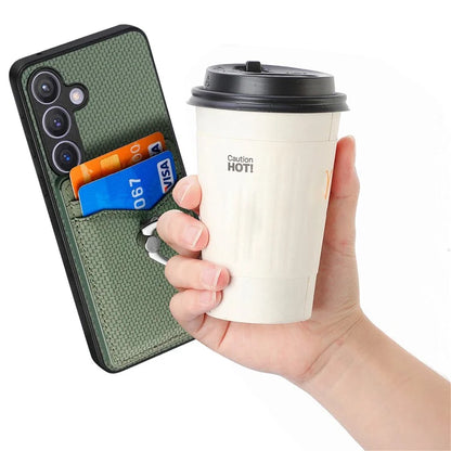 C1-8 For Samsung Galaxy S24+ Case Ring Kickstand Card Holder Phone Cover