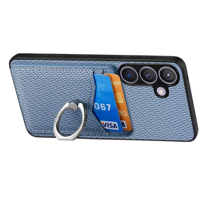 C1-8 For Samsung Galaxy S24+ Case Ring Kickstand Card Holder Phone Cover