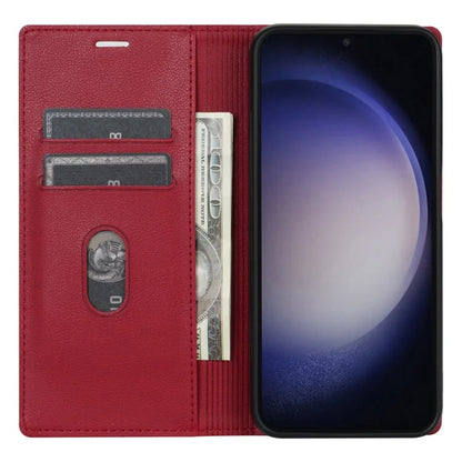 BKS-001 For Samsung Galaxy S23 Ultra Case Magnetic Auto Closing Wallet Phone Cover