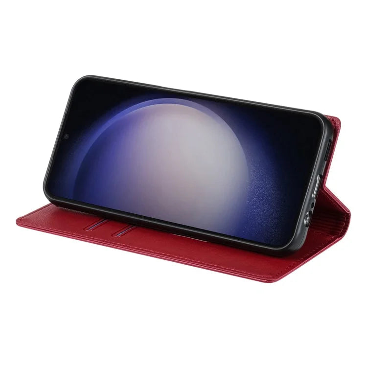 BKS-001 For Samsung Galaxy S23 Ultra Case Magnetic Auto Closing Wallet Phone Cover
