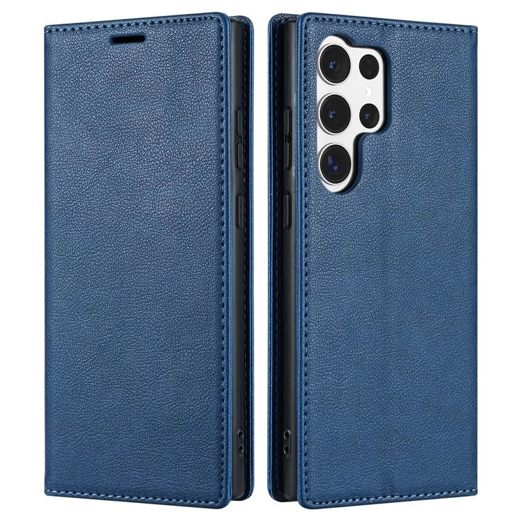 BKS-001 For Samsung Galaxy S23 Ultra Case Magnetic Auto Closing Wallet Phone Cover