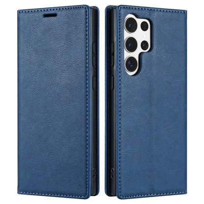 BKS-001 For Samsung Galaxy S23 Ultra Case Magnetic Auto Closing Wallet Phone Cover