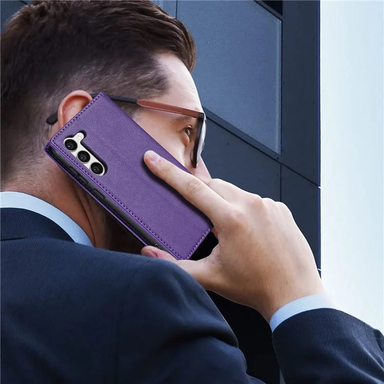 BKS-001 For Samsung Galaxy S23 Case Phone Leather Cover with Stand Wallet