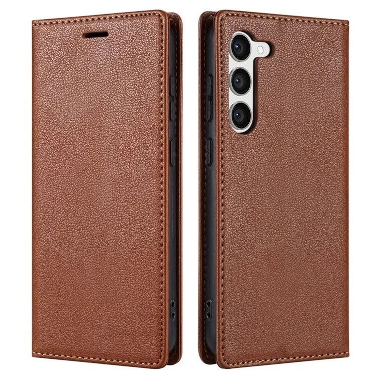 BKS-001 For Samsung Galaxy S23+ Case Magnetic Auto Closing Leather Wallet Cover