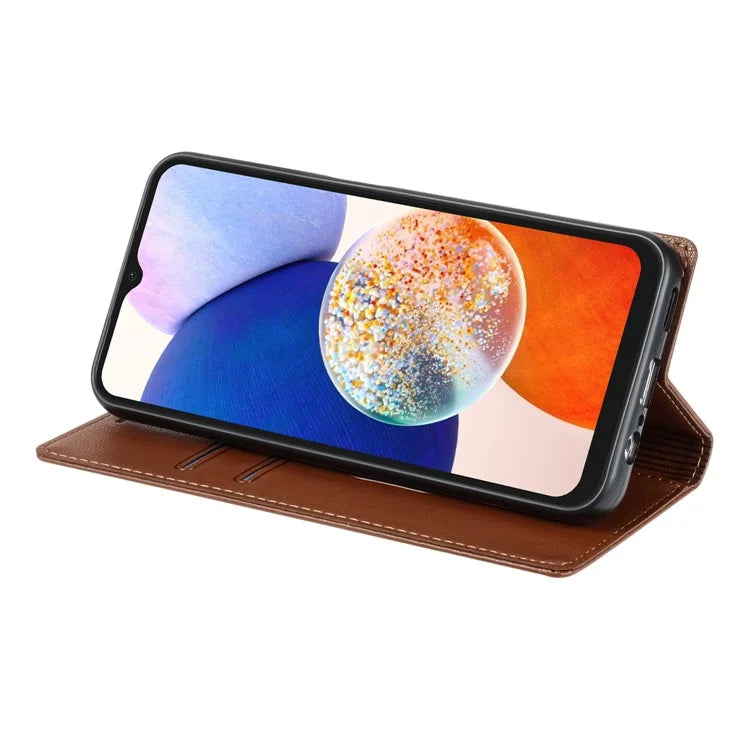 BKS-001 For Samsung Galaxy A14 5G / 4G Case Card Holder Wallet Phone Leather Cover