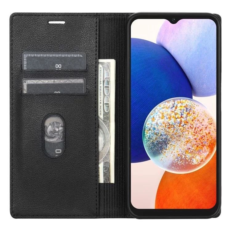 BKS-001 For Samsung Galaxy A14 5G / 4G Case Card Holder Wallet Phone Leather Cover