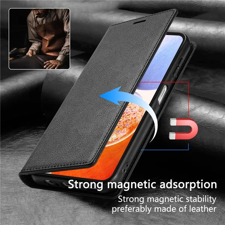 BKS-001 For Samsung Galaxy A14 5G / 4G Case Card Holder Wallet Phone Leather Cover