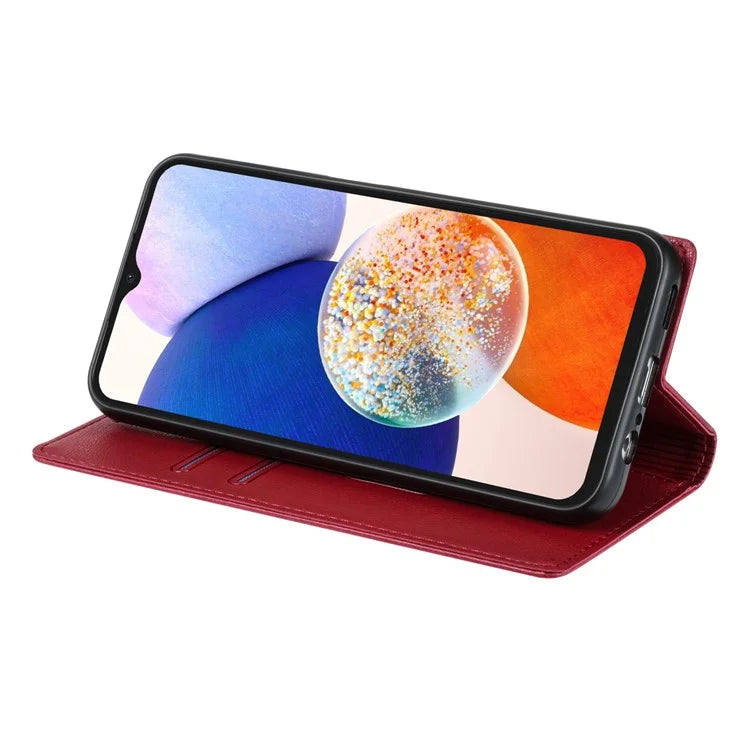 BKS-001 For Samsung Galaxy A14 5G / 4G Case Card Holder Wallet Phone Leather Cover