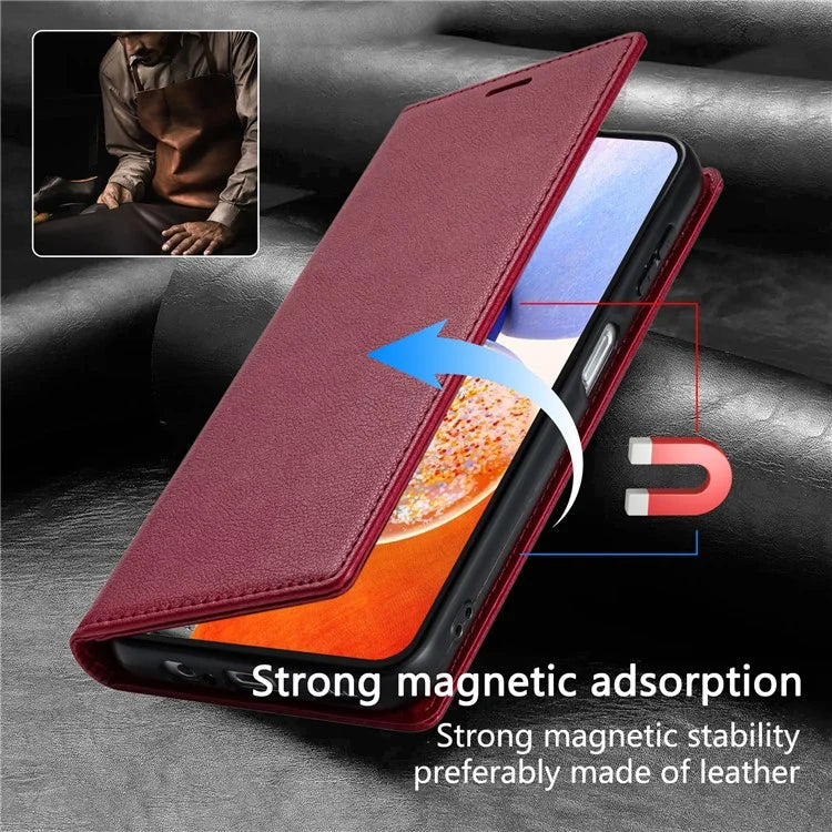 BKS-001 For Samsung Galaxy A14 5G / 4G Case Card Holder Wallet Phone Leather Cover