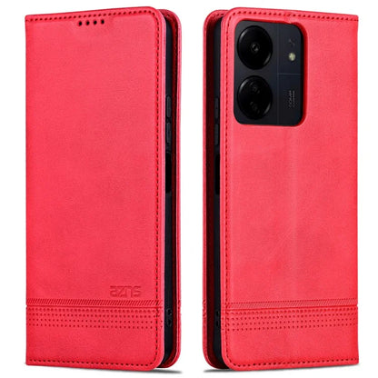 AZNS For Xiaomi Poco C65 4G / Redmi 13C Leather Case Wallet Magnetic Phone Cover
