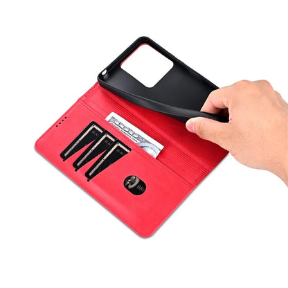 AZNS For Xiaomi Poco C65 4G / Redmi 13C Leather Case Wallet Magnetic Phone Cover