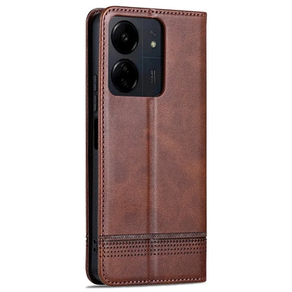 AZNS For Xiaomi Poco C65 4G / Redmi 13C Leather Case Wallet Magnetic Phone Cover