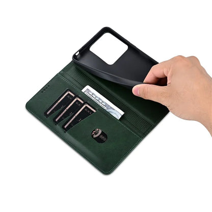 AZNS For Xiaomi Poco C65 4G / Redmi 13C Leather Case Wallet Magnetic Phone Cover