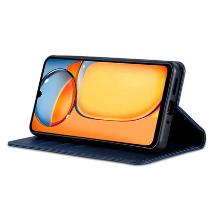 AZNS For Xiaomi Poco C65 4G / Redmi 13C Leather Case Wallet Magnetic Phone Cover