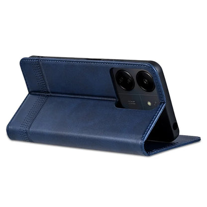 AZNS For Xiaomi Poco C65 4G / Redmi 13C Leather Case Wallet Magnetic Phone Cover