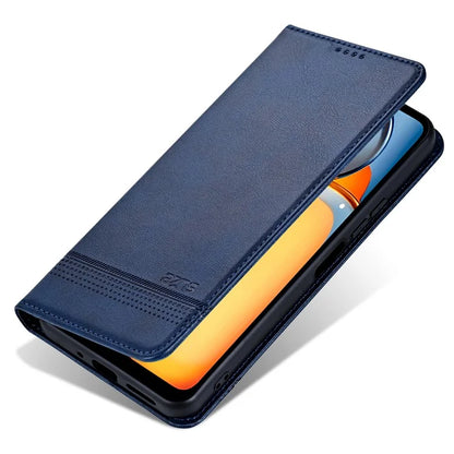 AZNS For Xiaomi Poco C65 4G / Redmi 13C Leather Case Wallet Magnetic Phone Cover
