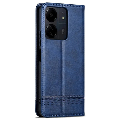 AZNS For Xiaomi Poco C65 4G / Redmi 13C Leather Case Wallet Magnetic Phone Cover