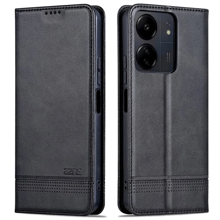 AZNS For Xiaomi Poco C65 4G / Redmi 13C Leather Case Wallet Magnetic Phone Cover