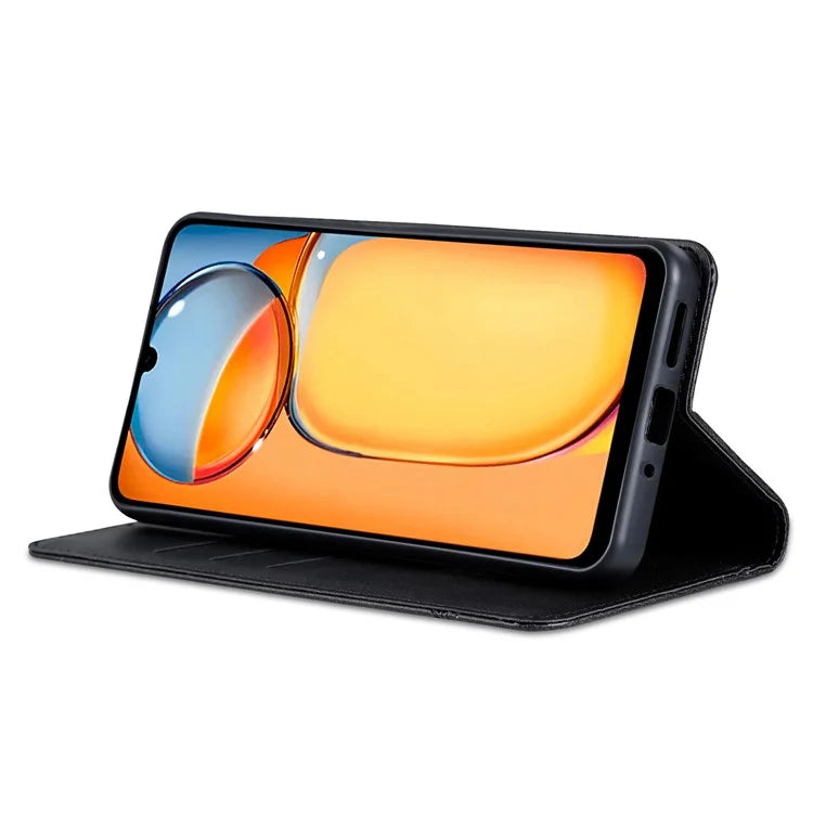 AZNS For Xiaomi Poco C65 4G / Redmi 13C Leather Case Wallet Magnetic Phone Cover