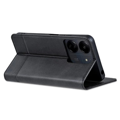 AZNS For Xiaomi Poco C65 4G / Redmi 13C Leather Case Wallet Magnetic Phone Cover