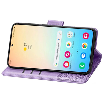 For Samsung Galaxy S24 Case Butterfly Pattern Leather Wallet Cover