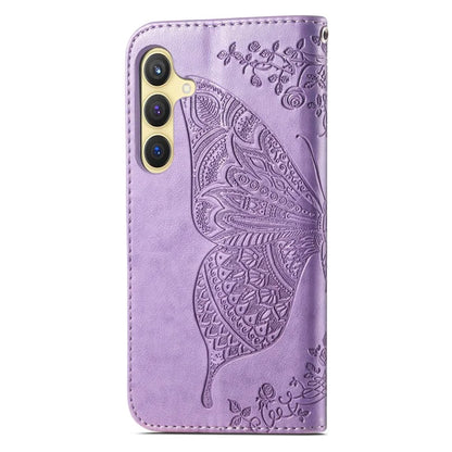 For Samsung Galaxy S24 Case Butterfly Pattern Leather Wallet Cover