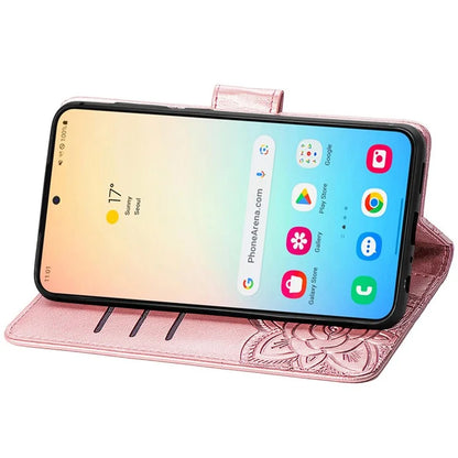 For Samsung Galaxy S24 Case Butterfly Pattern Leather Wallet Cover