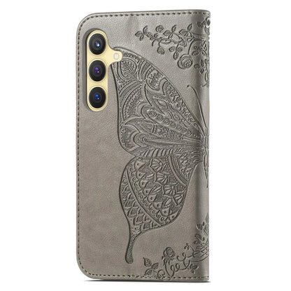 For Samsung Galaxy S24 Case Butterfly Pattern Leather Wallet Cover