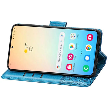 For Samsung Galaxy S24 Case Butterfly Pattern Leather Wallet Cover