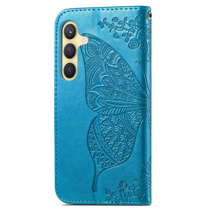 For Samsung Galaxy S24 Case Butterfly Pattern Leather Wallet Cover
