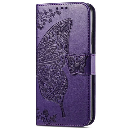For Samsung Galaxy S24 Case Butterfly Pattern Leather Wallet Cover