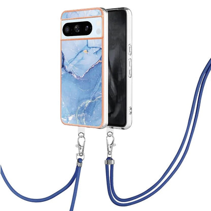 YB IMD Series-18 Style E for Google Pixel 8 Pro Case Soft TPU Marble Pattern 2.0mm Phone Cover