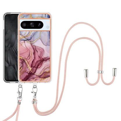 YB IMD Series-18 Style E for Google Pixel 8 Pro Case Soft TPU Marble Pattern 2.0mm Phone Cover