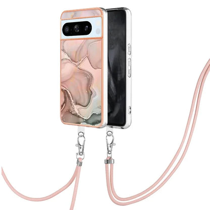 YB IMD Series-18 Style E for Google Pixel 8 Pro Case Soft TPU Marble Pattern 2.0mm Phone Cover