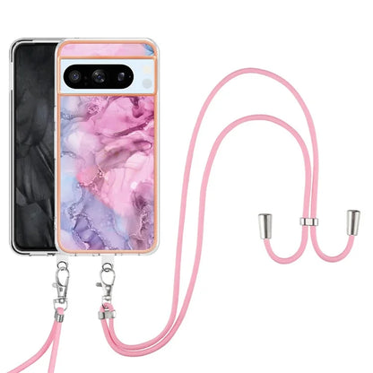YB IMD Series-18 Style E for Google Pixel 8 Pro Case Soft TPU Marble Pattern 2.0mm Phone Cover