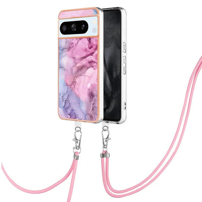 YB IMD Series-18 Style E for Google Pixel 8 Pro Case Soft TPU Marble Pattern 2.0mm Phone Cover