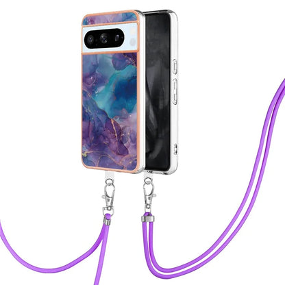 YB IMD Series-18 Style E for Google Pixel 8 Pro Case Soft TPU Marble Pattern 2.0mm Phone Cover