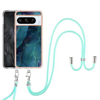 YB IMD Series-18 Style E for Google Pixel 8 Pro Case Soft TPU Marble Pattern 2.0mm Phone Cover