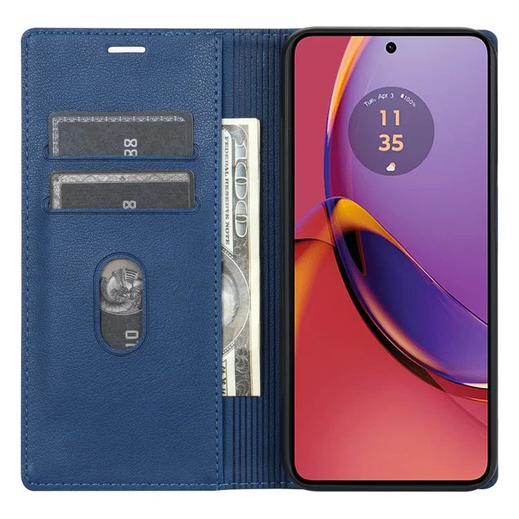 BKS-001 For Motorola Moto G84 5G Case Stand Wallet Folio Flip Phone Cover
