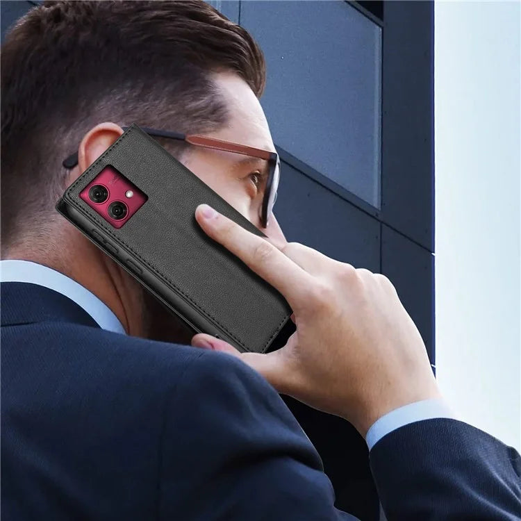 BKS-001 For Motorola Moto G84 5G Case Stand Wallet Folio Flip Phone Cover