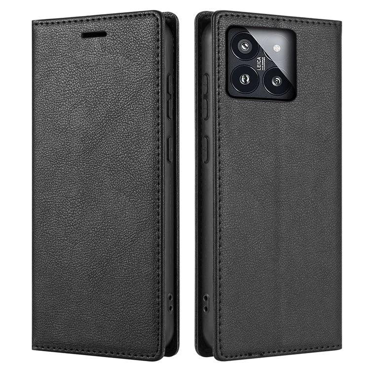 BKS-001 For Xiaomi 14 Pro Leather Case Shockproof Phone Cover with Wallet