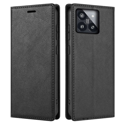 BKS-001 For Xiaomi 14 Pro Leather Case Shockproof Phone Cover with Wallet