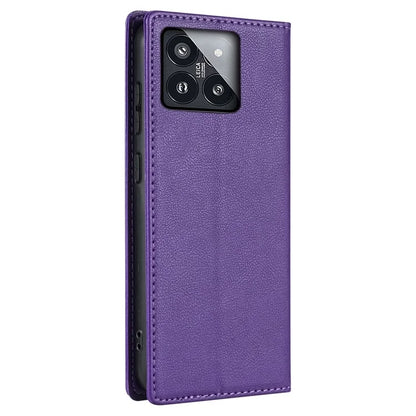 BKS-001 For Xiaomi 14 Pro Leather Case Shockproof Phone Cover with Wallet