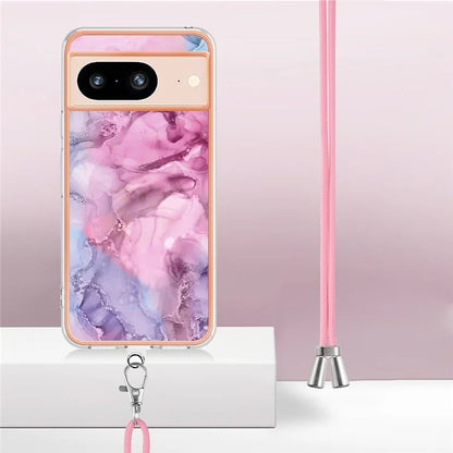 YB IMD Series-18 Style E for Google Pixel 8 Case Marble Pattern 2.0mm TPU Phone Cover